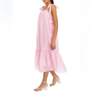 English Factory Pink Midi Dress